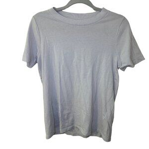 Madewell Cotton Perfect Crewneck Tee Soft Blue - XS